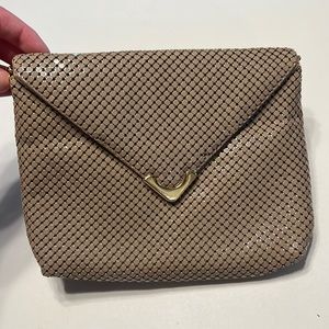 Beige Chainlink Clutch